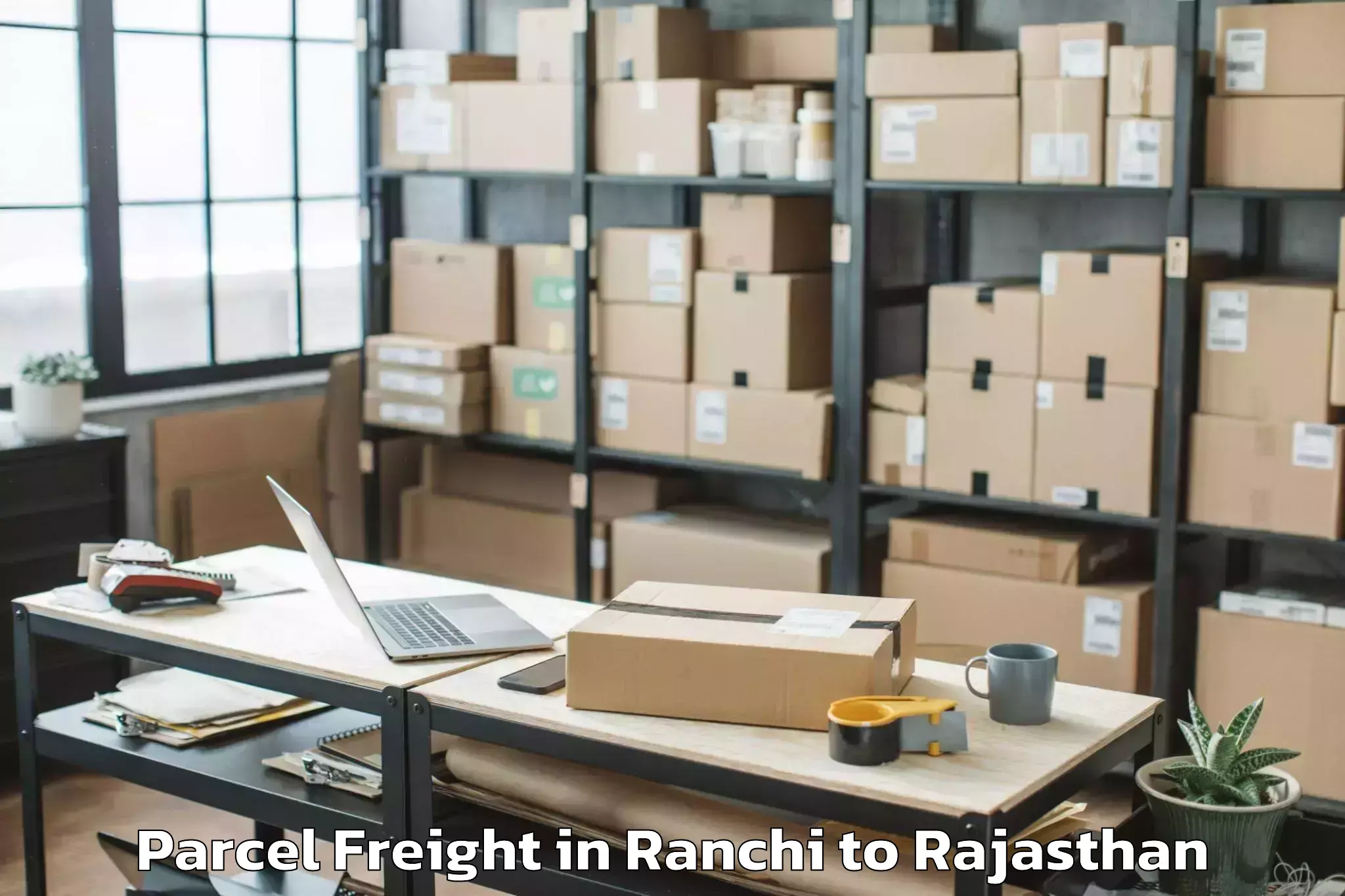 Comprehensive Ranchi to Bijainagar Parcel Freight